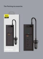 Onduleur de voiture Baseus 12V DC à AC 220V, convertisseur automatique USB Type C, chargeur rapide