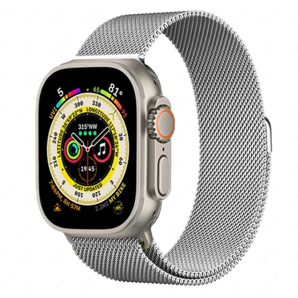 Bracelet Milanais magnétique pour Apple Watch Series 8 7 6 5-3