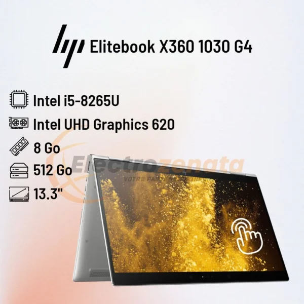 HP EliteBook X360 1030 G4 2 IN 1 i5-8265U 8 Go 512 SSD 13.3