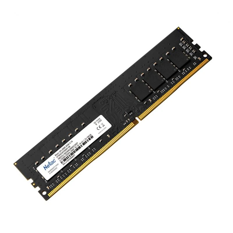 Barette mémoire NETAC UDIMM NTBSD4P26SP-08 DDR4  8Go 2666MHz 