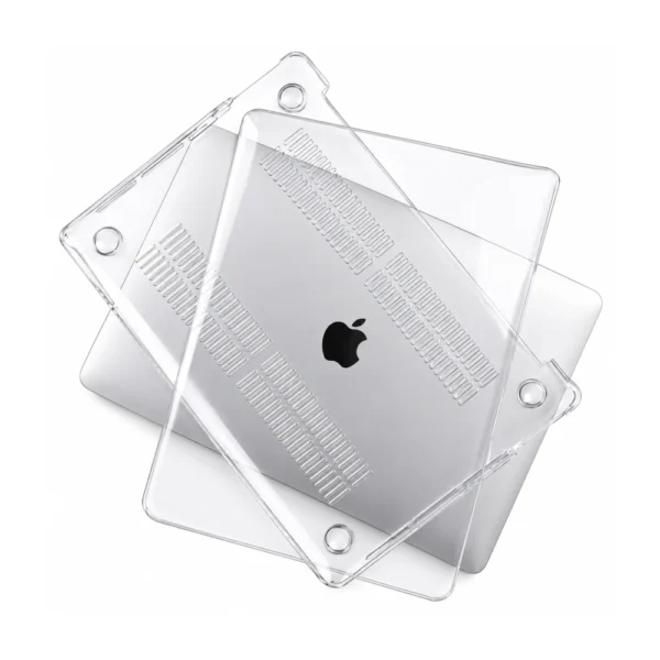 Coque transparente MacBook Air 13,6″ · Coque MacBook Air 13,6″ M2 M3 M4 M5 · Protection rigide MacBook Air 13,6″ transparente · Coque MacBook Air 13,6″ vue arrière · Coque polycarbonate MacBook Air 13,6″