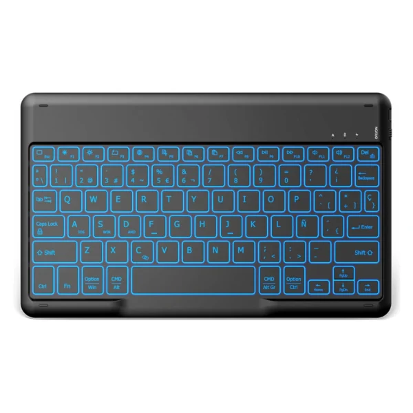Clavier bluetooth pour tablette éclairé en 7 couleurs , clavier ipad , clavier tablette