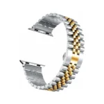Bracelet acier Apple Watch Jubilé-Argent-or