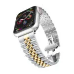 Bracelet acier Apple Watch Jubilé-Argent-or