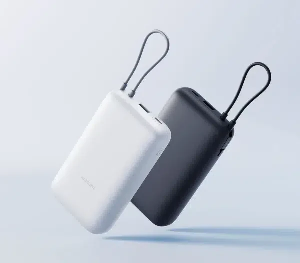 Power Bank Xiaomi 20000 mAh – Câble intégré (Gris foncé)