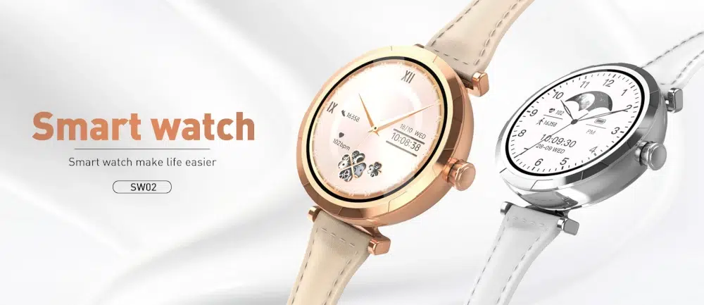Montre Intelligente LDNIO SW02 Smartwatch élégante et compacte pour femme – AMOLED, Bluetooth & IP68