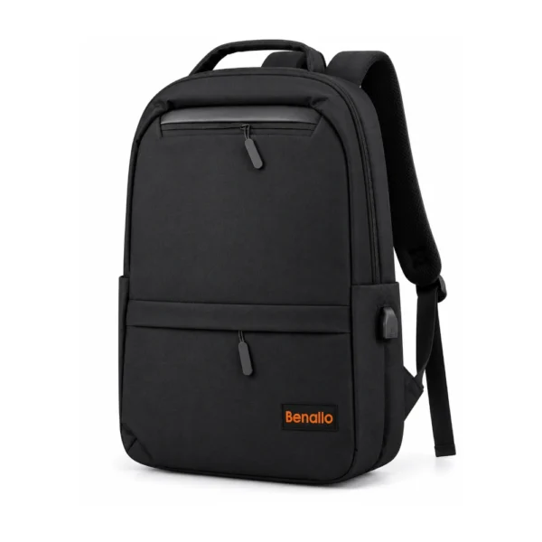 Sac à Dos pour PC Portable 15.6″ avec Port USB benallo , Sac à dos PC 15.6″ avec port USB